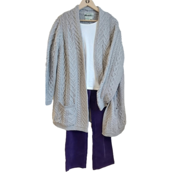 Aran Crafts Sweaters - Aran Crafts Merino Wool Long Cardigan
